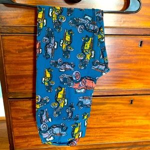OS Lularoe Leggings W/ Vintage Cars